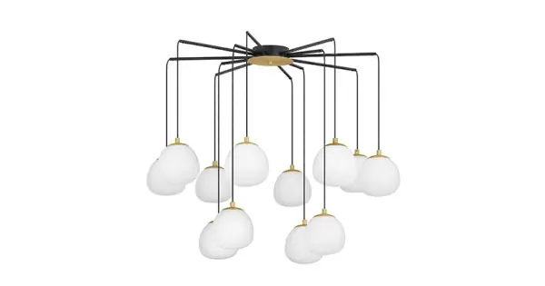 Nova Luce The Egg arany-fehér függesztett lámpa (NL-9009261) G9 12 izzós IP20 Legnépszerűbb