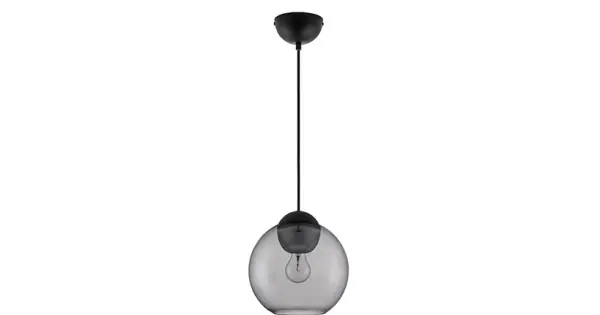 Vedd meg online Nova Luce Midori fekete-füstszínű függesztett lámpa (NL-9009241) E27 1 izzós IP20