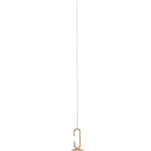 Utolsó esély Nova Luce Hook arany-fehér LED függesztett lámpa (NL-9695224) LED 1 izzós IP20