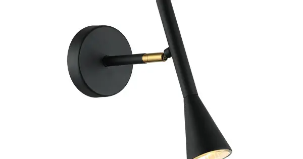 Viokef Melody fekete-arany falikar (VIO-4283700) GU10 1 izzós IP20 Biztonságos vásárlás