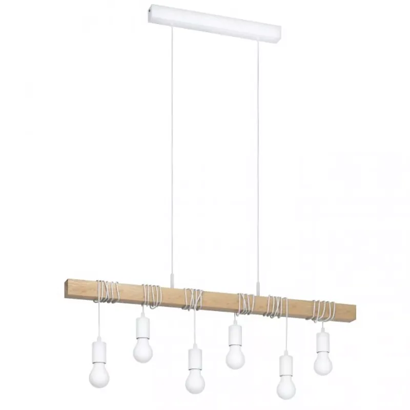 TOWNSHEND vintage függeszték lámpa, E27 6x60W - Eglo-33165 Legnépszerűbb