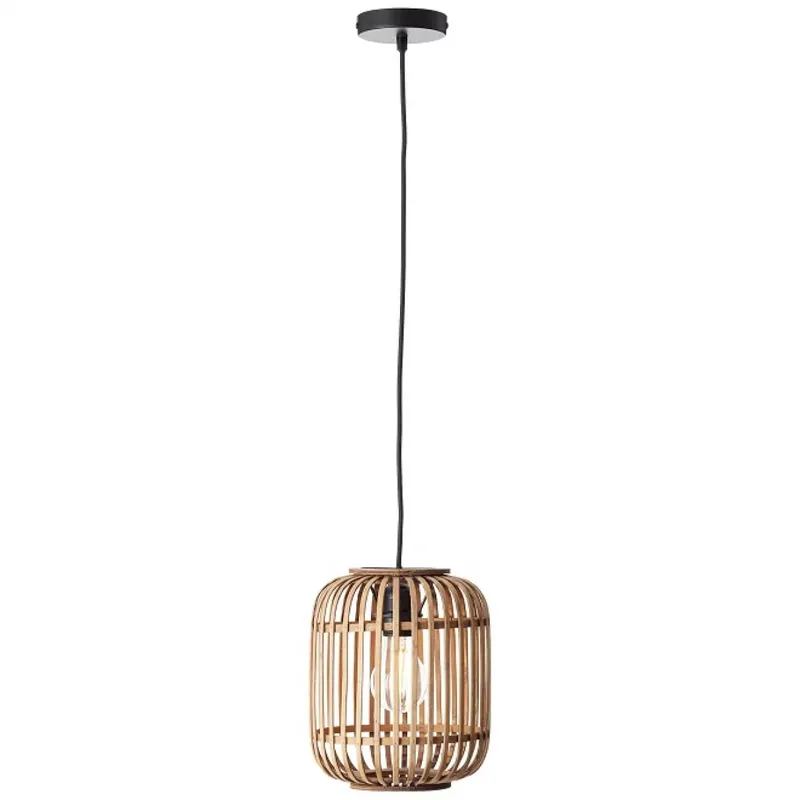WOODROW - 1 izzós rattan függeszték lámpa; E27; átm 21cm - Brilliant-93777/20 Korlátozott ajánlat