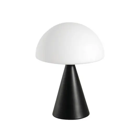 LED asztali lámpa Blip, fekete/fehér, üveg, CCT, érintésérzékeny dimmer Exkluzív ajánlat