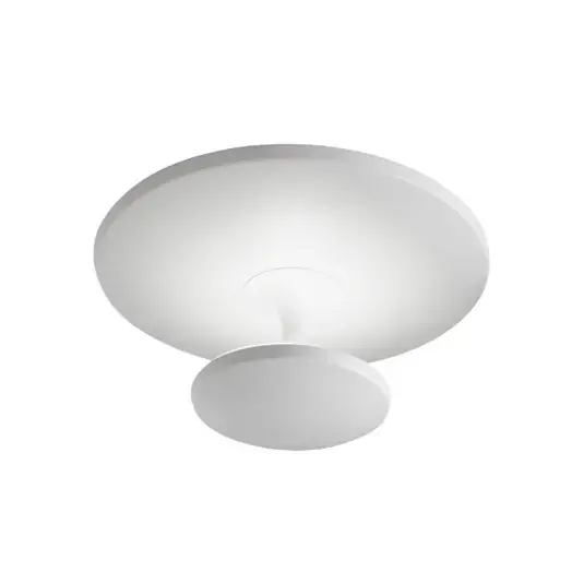 Árcsökkenés LED mennyezeti lámpa Conrad, fehér, Ø 50 cm, fém, dimmelhető