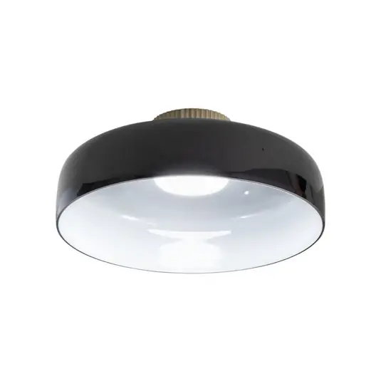 LED mennyezeti lámpa Lunar, fekete, üveg, Ø 42 cm, CCT, dimmelhető Prémium