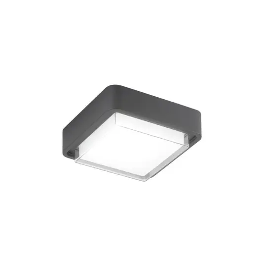 LED kültéri mennyezeti világítás Diuk, sötét szürke, fém, IP65 Kihagyhatatlan ajánlat