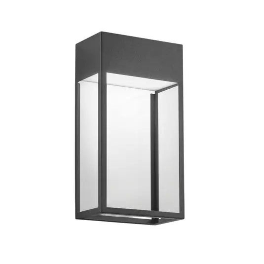LED kültéri fali világítás Edo, sötét szürke, fém, 30 cm, IP65 Outlet