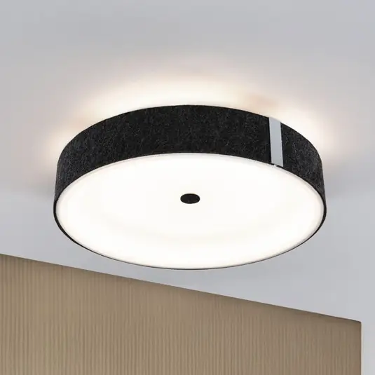 Vásárlói kedvenc Paulmann Smart LED mennyezeti lámpa Malika antracit Ø 40 cm filc