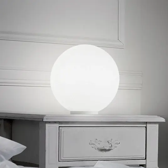 Ideal Lux asztali világítás Mapa, Ø 40 cm, opálüveg, gömb, E27 Szezonális akció
