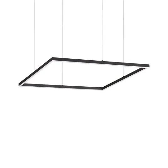 Bestseller Ideal Lux LED függesztett lámpa Oracle Slim 70 x 70 cm fekete 3000 K
