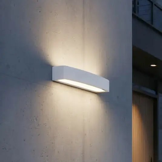 Exkluzív ajánlat Ideal Lux kültéri fali lámpa Andromeda, fehér, szélesség 45 cm, E27