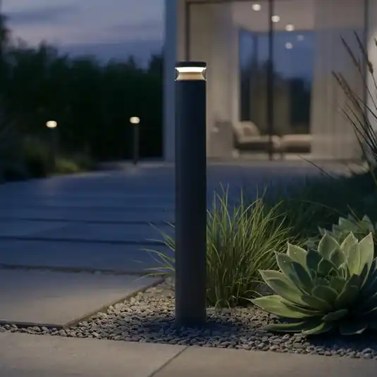 Szuper akció Ideal Lux LED ösvény világítás Boeing, magasság 100 cm, fekete, IP65