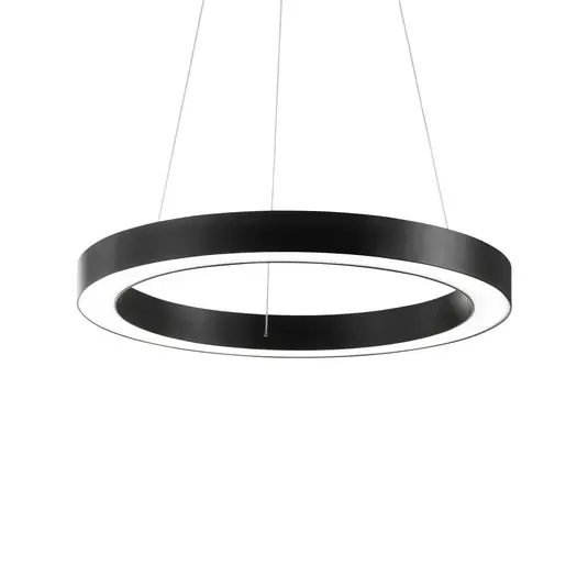 Akciós ár Ideal Lux LED lógó világítás Oracle, Ø 70 cm, fekete, 3000 K