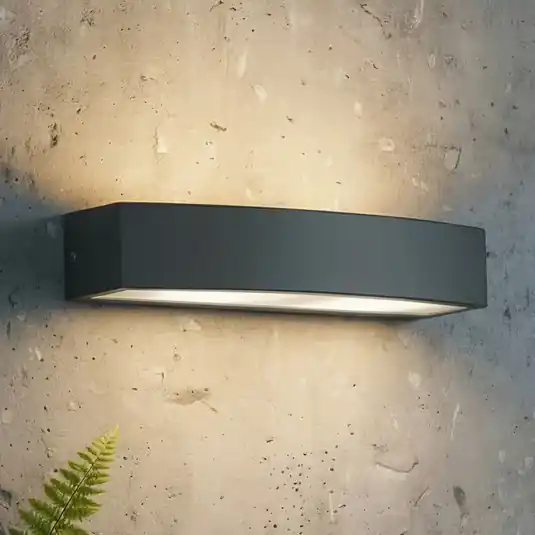 Ideal Lux kültéri fali lámpa Andromeda, fekete, szélesség 45 cm Kedvezmény