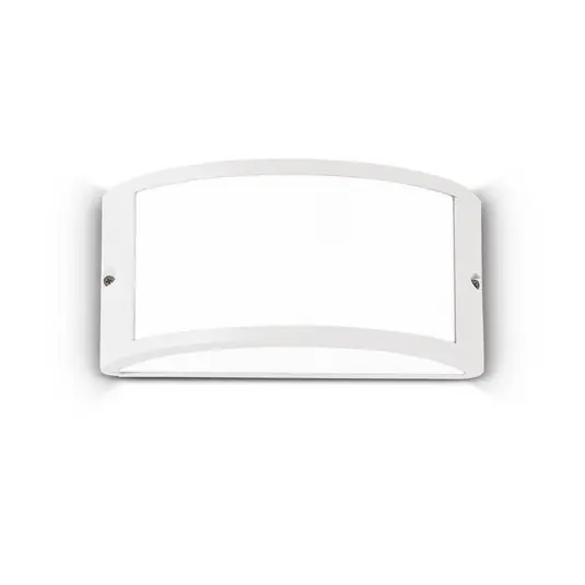 Utolsó esély Ideal Lux Rex 1 kültéri fali lámpa, fehér, alumínium, IP44, E27