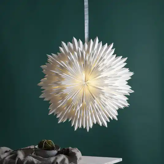 Stern Ice, fehér, papír, Ø 70 cm, foglalat nélkül Kedvezményes ár