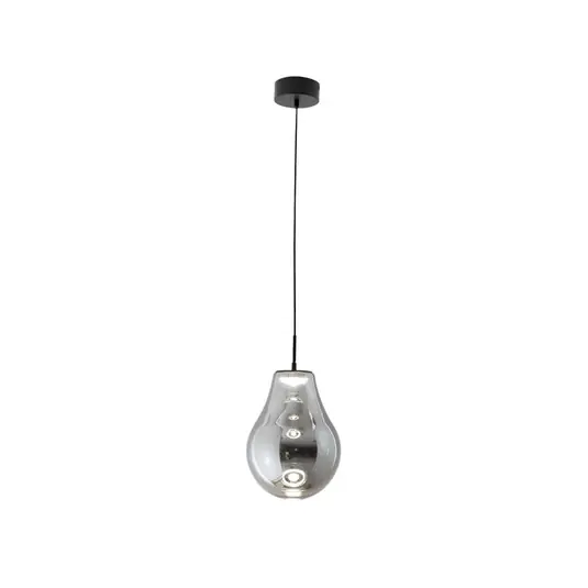LED lógó világítás Noa, szürke, üveg, Ø 25 cm, CCT, dimmelhető Népszerű