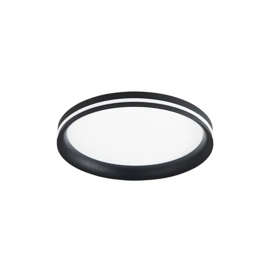 Korlátozott ajánlat LED mennyezeti lámpa Isy, fekete, Ø 35 cm, fém, CCT, dimmelhető