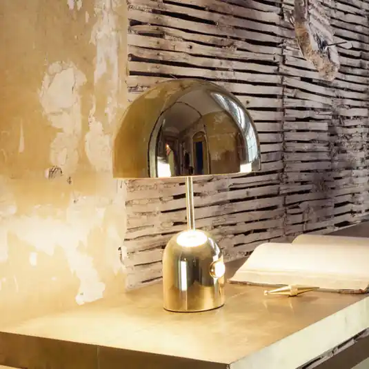 Tom Dixon LED asztali lámpa Bell, arany színű, 43 cm, dimmelhető Kiárusítás