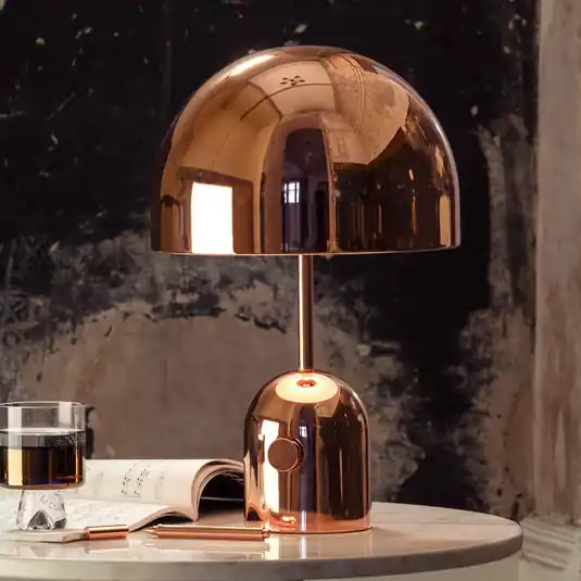 Tom Dixon LED asztali lámpa Bell, réz színű, 43 cm, dimmelhető Olcsóbb