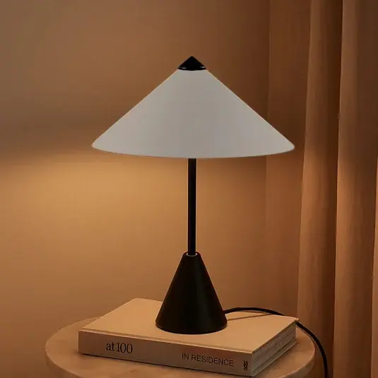 Olcsó Lindby Norvik asztali világítás, magasság 35 cm, fekete/szürke, fém