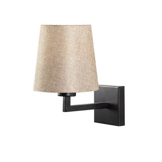 Fali világítás profil, fekete/krém, fém/szövet, magasság 30 cm Ne maradj le