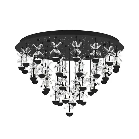 Bestseller EGLO Stars of Light LED mennyezeti lámpa Pianopoli fekete Ø 78 cm