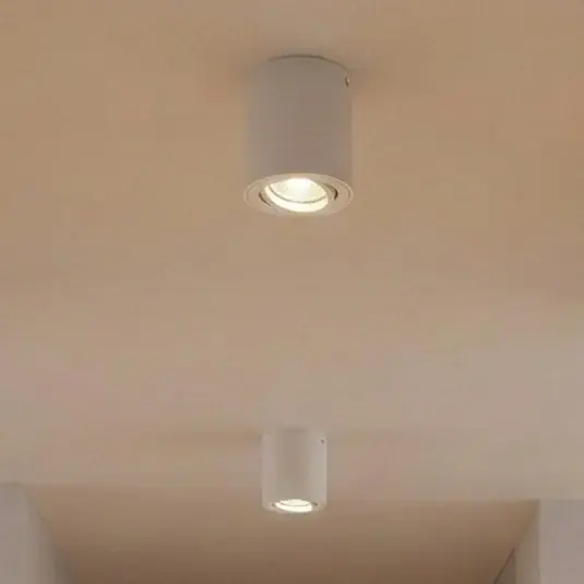 Outlet OSRAM ROUND mennyezeti spotlámpa, fehér, Ø 8 cm, fém, GU10