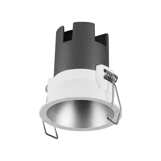 Árcsökkenés OSRAM LED süllyesztett spotlámpa TWIST, fehér/ezüst, 830, Ø 7 cm, fém