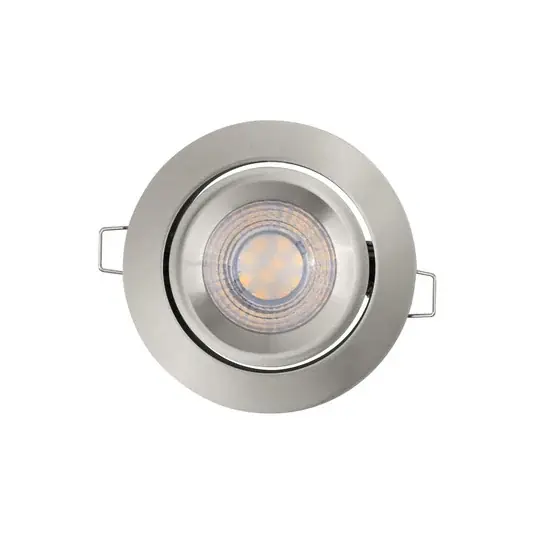 OSRAM LED süllyesztett spotlámpa, 3 darabos szett, nikkel, Ø 9 cm, fém 827 Utolsó esély