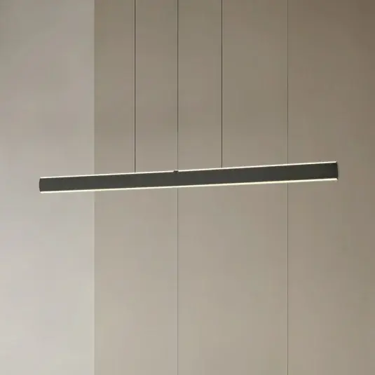 Akció Lucande LED lógó lámpa Arvon, fekete, 117 cm, dimmelhető, CCT