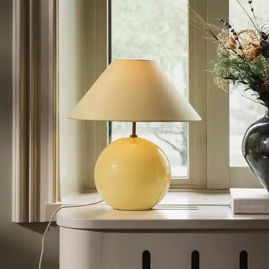 Globen Lighting IRIS asztali világítás, sárga/sárga, magasság 39 cm Korlátozott ajánlat