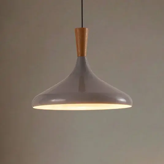 Vedd meg online Chris lógó világítás, szürke/fehér, Ø 35 cm, fém