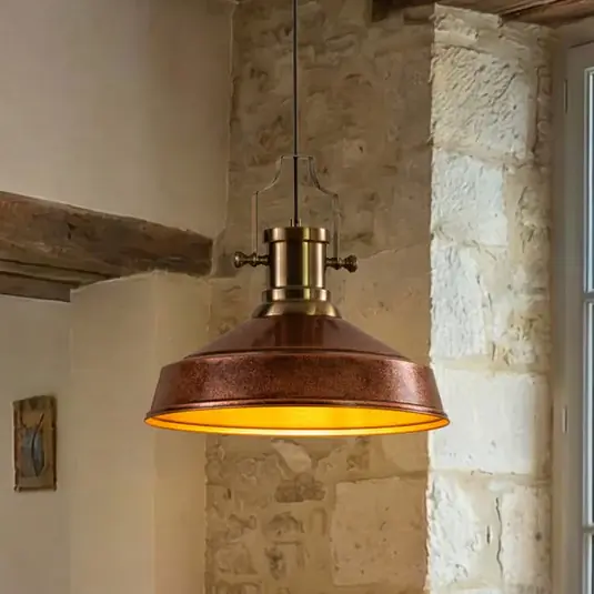 Augusta lógó világítás, réz/arany, Ø 40 cm, fém, E27 Outlet