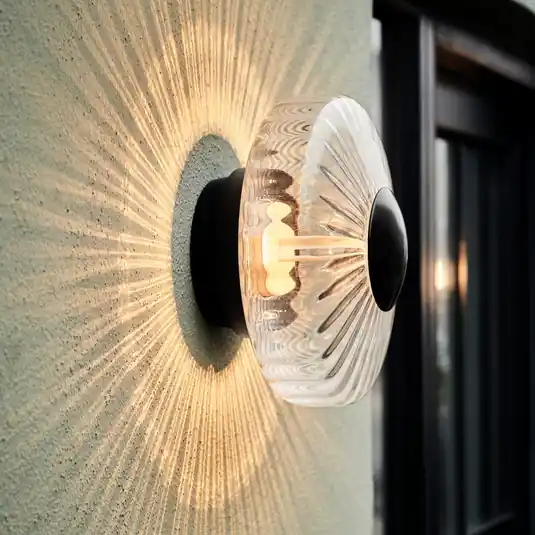 LED kültéri fali világítás New Wave Optic, üveg, Ø 26 cm, IP65 Utolsó esély