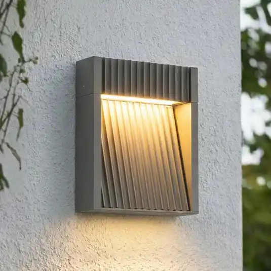 Alacsony ár Lucande LED kültéri fali világítás Tavion, 16 cm, antracit, IP65