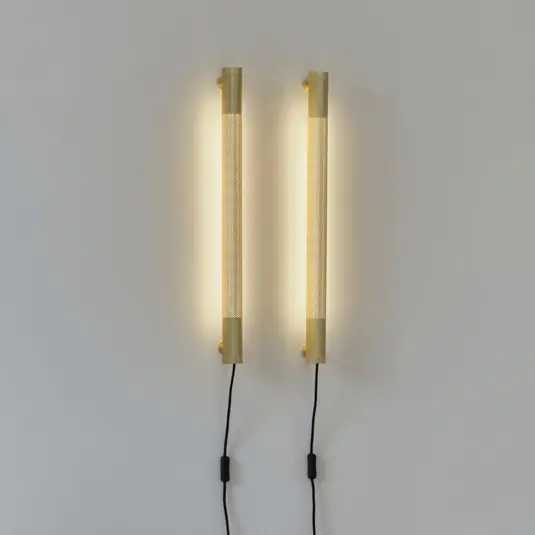 Expressz szállítás GEJST fali lámpa Radent csatlakozó, sárgaréz, magasság 70 cm, G13 LED