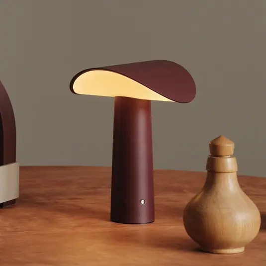 Akció GEJST LED tölthető asztali világítás Lium, bordó, 2700 K, USB