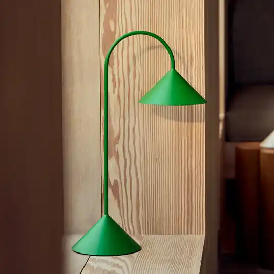 Alacsony ár FRANDSEN LED tölthető asztali világítás Grasp, zöld, magasság 47 cm