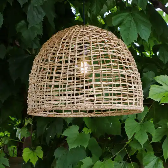 Biztonságos vásárlás Külső függesztett lámpa Cebu, Lampakanay, Ø 57 cm, dugasz, IP44