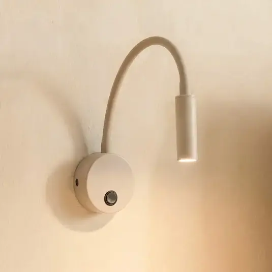 Alacsony ár Lagos fali világítás, homok/fekete, G9, magasság 45 cm, fém