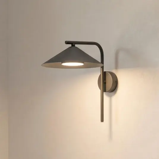 Olcsóbb Lumen fali világítás, barna, fém, magasság 30,5 cm