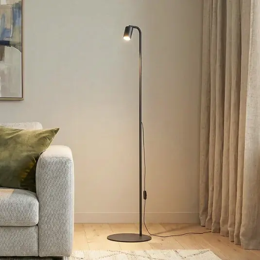 Nex álló világítás, fekete, fém, magasság 140 cm, GU10 Biztonságos fizetés