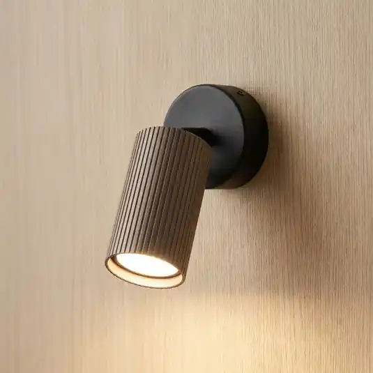 Tune mennyezeti spotlámpa, 1 izzó, barna, fém, Ø 15 cm, GU10 Nézd meg most