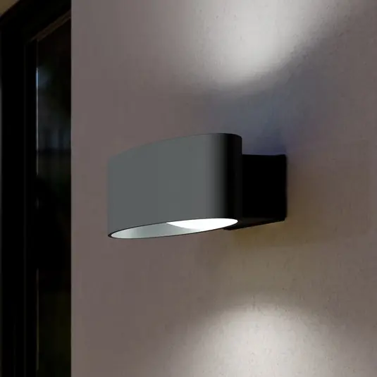 Chinoa LED kültéri falilámpa, antracit, szélesség 27 cm, fém Vásárlói kedvenc