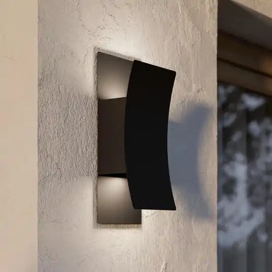 Verdolino LED kültéri falilámpa, fekete, magasság 28 cm, fém Vedd meg online