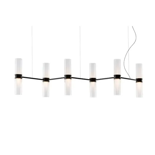 Artemide LED lógó lámpa Zephyr Linear, fekete, hossza 160 cm Akciós ár
