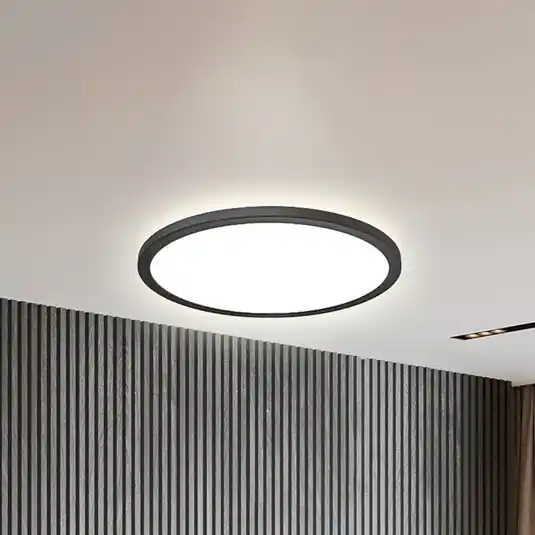 Vedd meg online LED panel Slim távirányító RGBW, Ø 42 cm, fekete, háttérvilágítás