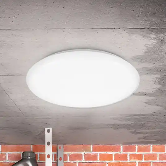 Árcsökkenés LED mennyezeti világítás Jill, fehér, Ø 27,8 cm, műanyag, 4000 K