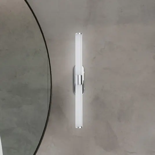 Expressz szállítás LED fali világítás Runt, króm, 4000 K, IP44, hosszúság 40 cm